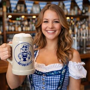 Vtg Kitchener-Waterloo Oktoberfest 1 Liter Beer Steinfestival Onkel Hans Mascot